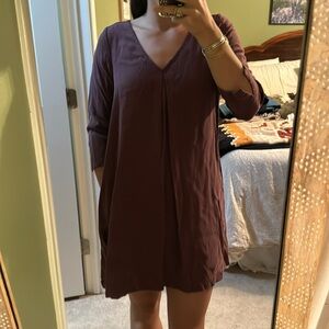 Maroon mini dress